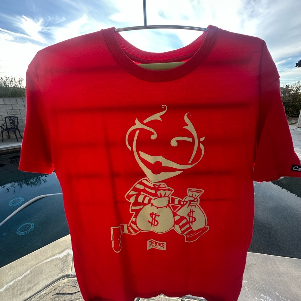 Crooks & Castles Red Smiling Graphic Tee